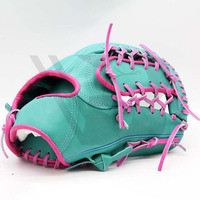 Guantes de Béisbol de Cuero Profesionales de Alta Calidad al por Mayor con Logotipo Personalizable, para Receptor, Dedos Completos, para Zurdos, para Exteriores