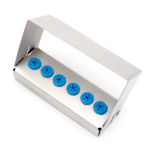 Porta-fresas Endodónticos, 6 Piezas, Bloque Organizador Dental Autoclavable para una Esterilización Segura y una Gestión Eficiente de Instrumentos - Product Image 1