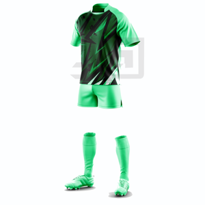 Ensemble de vêtements de sport de rugby personnalisés, maillot sublimé, short, coupe régulière, léger, respirant, antibactérien, coupe-vent, écologique - Product Image 4