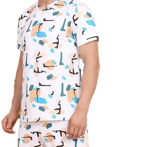 ชุดเสื้อยืดและกางเกงขาสั้นผู้ชาย OEM ชุดลำลองฤดูร้อนสำหรับผู้ชาย ชุดเสื้อและกางเกงขาสั้นโพลีเอสเตอร์แบบซับลิเมชั่น - Product Image 5