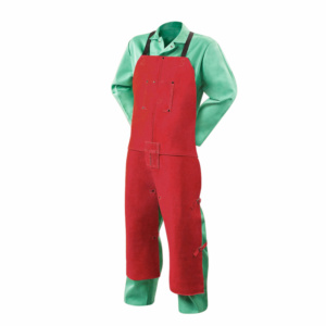 Best Performance Cowhide Split Leather CE Certified Welding Pant Industrial Safety <b>Fire</b> Resistant Oil Resistant Adjustable Waist - Product Image 5