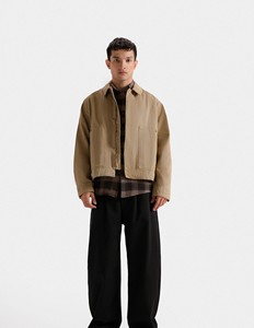 Basic Vintage Denim <b>Jacket</b> <b>Mandarin</b> <b>Collar</b> Summer - Product Image 2