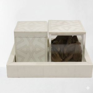 Ensemble d'encens Bakhoor en résine époxy faite à la main et personnalisée avec boîte et plateau en acrylique, Mubkhar de table pour Ramadan et Aïd, produit phare - Product Image 3