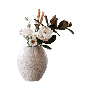 Jarrón de Nácar Estilo Costero Hecho a Mano, Adorno Decorativo de Vietnam - Product Image 6
