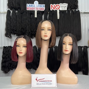 Wholesale price Bone Straight <b>Bob</b> <b>Wigs</b> Vietnamese Human Hair Transparent HD Full Lace Front <b>Wig</b> - Product Image 4