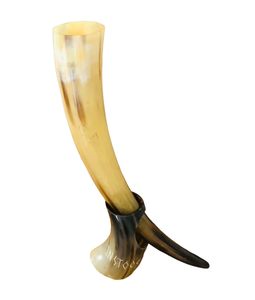 Cuerno de Búfalo Natural de Alta Calidad con Temática Vikinga, Hecho en India, Excelente Trabajo Artesanal y Estilo Animal, Cuerno Pulido para Beber - Product Image 6