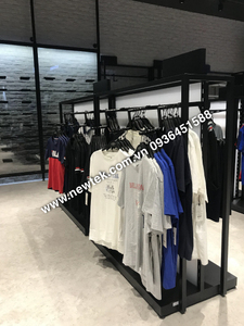 4 Layers <b>Display</b> <b>Rack</b> OEM Modern Powder Coating Fashion <b>Rack</b> - F1 Supermarket <b>Rack</b> 0.8mm, customizable Freestanding - Product Image 3