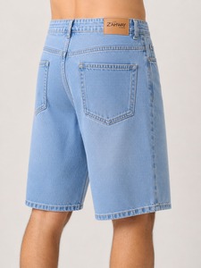 <b>Men</b> Denim Shorts Classic Casual <b>Stretch</b> Fit Lightweight Durable Cotton Summer Everyday Wear Comfortable Fashion Shorts - Product Image 4