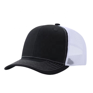 Casquettes de baseball Richardson 112 Trucker noires et blanches, unies, rigides, respirantes, imperméables, 6 panneaux, unisexe, pour adultes, toutes saisons, vente en gros - Product Image 1