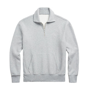 Pull sport en molleton personnalisé pour homme, coupe classique, confortable et chaud, col en V, polyester/coton, écologique, vente en gros - Product Image 6