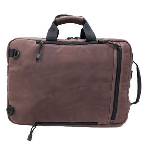 Professional Heavy-Duty Canvas Laptop <b>Backpack</b> for Business Travel Expandable Brown Rucksack with USB Port <b>student</b> school bag - Product Image 6