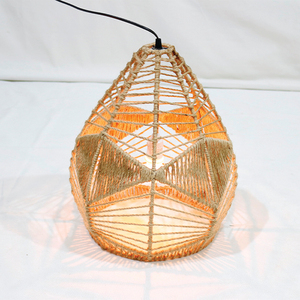 โคมไฟแขวนทรงไข่สุดหรู ทำจากหญ้าเซจถักทอ คุณภาพเยี่ยม - Product Image 5