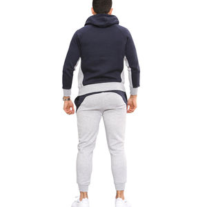 Ensemble de survêtements sportifs unisexes en coton 100% léger pour l'hiver, vêtements de jogging décontractés, vêtements d'entraînement tendance - Product Image 2