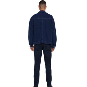 Black Denim Jacket with Speckled Design | Trendy & Versatile Outerwear for Men - Product Image 5