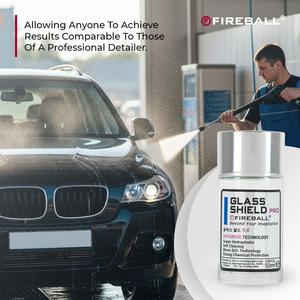 Fireball Ceramic Glass Shield Pro 50ml Revêtement de verre hydrophobe avancé Fort effet de goutte d'eau Durabilité 1 an - Product Image 3