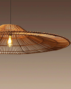 Handmade Modern Luxury Rattan Hanging Light Lightweight & Eco-Friendly for Bedroom and <b>Study</b> Room - Product Image 3