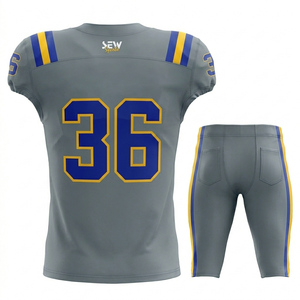 Custom Team Wholesale American Football Jersey Vintage Club Polyester Youth <b>Kit</b> Sublimated Mesh Tackle Twill American Football - Product Image 2