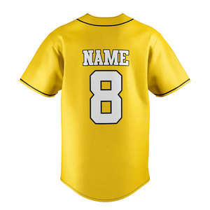 Camiseta de Béisbol Profesional con Botones para Jóvenes y Adultos, Ropa Deportiva Sublimada, Uniforme Atlético de Béisbol - Product Image 4
