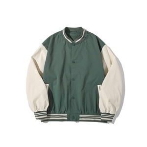 New Coming Fashionable Design High Quality Outwear <b>Coat</b> Bomber Jacket Stand Collar Patchwork Hooded Custom Color Varsity Unisex - Product Image 1