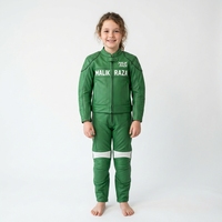 Vêtements de moto en cuir de qualité supérieure pour enfants, protection personnalisée, design couleur personnalisé