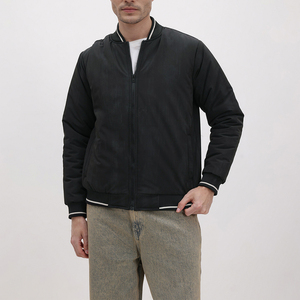 Wholesale High Quality Bomber Black Winter Jacket Custom Logo Plus Size Satin Thick Coat Streetwear High Quality Jackets OEM - Product Image 1