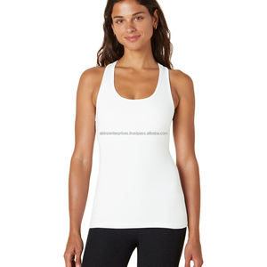 Meilleure qualité femmes débardeurs respirant Jersey tissu personnalisé brodé Logo col à volants courte longueur Style vierge - Product Image 5