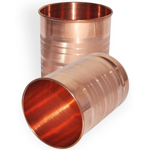 Vaso artesanal de cobre puro con diseño antiguo para beneficios ayurvédicos para la salud y almacenamiento tradicional de agua. - Product Image 6