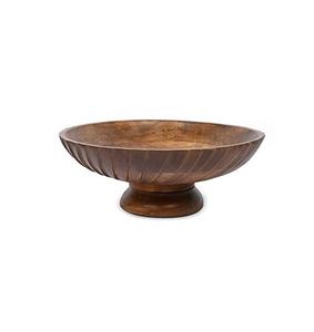 Bol à soupe en bois artisanal, finition naturelle, plat de service rond profond, vaisselle de table pour la maison et la cuisine - Product Image 2