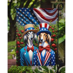 All American Saluki Bandera de jardín multicolor Buzón decorativo y cartel de patio para macizos de flores y obras de arte - Product Image 3