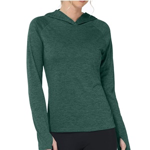Camisas de pesca con capucha de manga larga para mujer, de color sólido, para uso al aire libre, estilo pullover, camisas de pesca de moda para mujer - Product Image 1