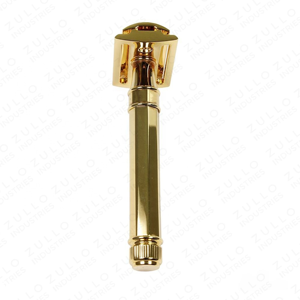 Premium Gold Plated Double Edge Safety Razor Stainless Steel Reusable Shaving Razor for <b>Men</b> OEM Private Label - Product Image 6