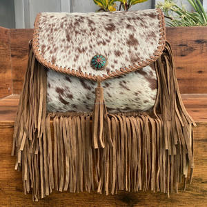 Nouvelle mode à la mode de haute qualité en cuir de vachette sac à bandoulière à franges pour femmes en gros concepteur de luxe en cuir véritable sac à main - Product Image 2