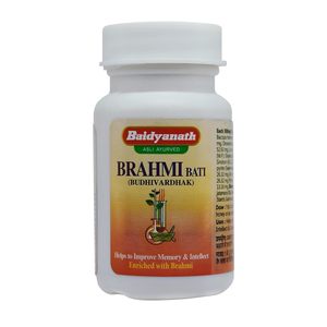 Tabletas ayurvédicas Bramhi Bati Buddhi Wardhak, extracto de plantas silvestres, suplemento ayurvédico de grado cosmético para la salud cerebral y la memoria. - Product Image 3