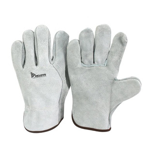 NUEVO Guantes de Trabajo de Cuero de Vaca Estándar para Hombre y Mujer, Guantes de Montaje de Cuero de Grano de Vaca de Buena Calidad - Product Image 5