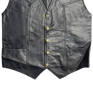 Chaleco de Motociclista Clásico, Chaqueta de Cuero sin Mangas, Chaleco de Moda para Motociclistas, Chaleco Resistente para Invierno y Actividades al Aire Libre, Chaleco Formal - Product Image 2