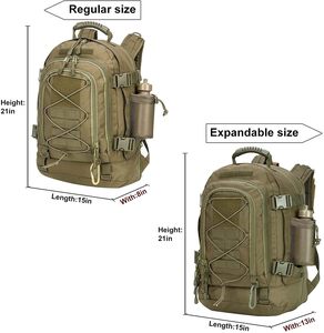 Large Capacity 25L <b>Waterproof</b> Tactical <b>Backpack</b> | Durable Oxford Fabric Breathable Design Air Cushion Belt Polyester Zipper Soft - Product Image 6