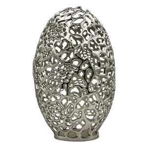 Vase à fleurs en aluminium moulé de luxe, conçu pour contenir des fleurs séchées, pour la décoration de la maison et du salon, vente en gros. - Product Image 3