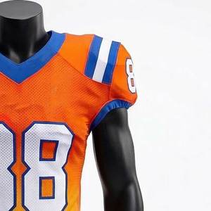 Camisetas de fútbol americano personalizadas sublimadas de alta calidad, transpirables, con logotipo personalizado, 100% poliéster - Product Image 6