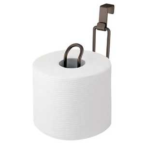Adhesive <b>Black</b> Toilet <b>Paper</b> Holder Wall Mounted Wood Anti-Slip American Style Bathroom <b>Tissue</b> Roll Dispenser Mobile Phone Shelf - Product Image 3