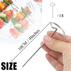 Spiedini per Kebab in Acciaio Inox Riutilizzabili, Bastoncini Verticali in Metallo per Friggitrice ad Aria e Accessori per Barbecue - Product Image 2