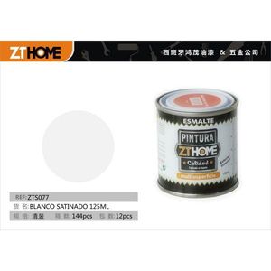Peinture acrylique BLANCO SATINADO 125ML en pot, produit de haute qualité - Product Image 3