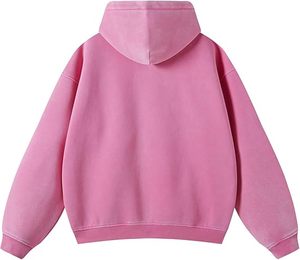 Vintage Acid Wash Hoodie Oversized Unisex Pullover Sweatshirt Custom Logo Faded Hooded Sweatshirt - Product Image 4