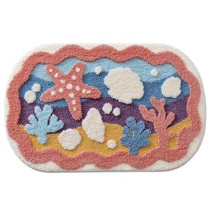Tapis de bain en coton 100% de haute qualité, doux et absorbant, qualité supérieure pour hôtels, tissé pour la salle de bain, devant la porte, sur le sol - Product Image 4