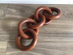 Chaîne murale artisanale en bois d'acacia, nouvelle tendance - Décoration murale pour la maison, chambre et chambre d'amis - Product Image 3