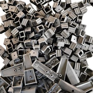 heavy duty industrial cast iron <b>bracket</b> <b>corner</b> clamp block set machinery structural base mount replacement hardware components - Product Image 1