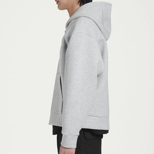 เสื้อฮู้ดผู้ชาย สกรีนโลโก้ได้ เสื้อกันหนาวมีฮู้ด ผ้าฟลีซ ผ้าฝ้ายผสมโพลีเอสเตอร์ เสื้อฮู้ดลำลอง ชุดกีฬา ขายส่ง - Product Image 6