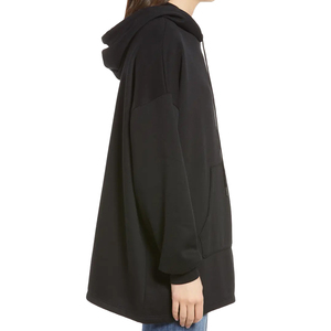 Sudadera con capucha para mujer, color sólido, manga larga, tejido de punto, transpirable, para otoño - Product Image 2