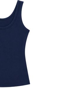 Manufacturer Custom <b>Navy</b> Blue Tank <b>Top</b> With Orange Shorts Women Summer Casual Two Piece Set Sleeveless Lounge Wear Outfit Set - Product Image 4