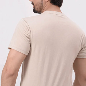 T-shirt en coton imprimé pour homme, manches courtes, col rond, coupe classique, tissu jersey respirant, design personnalisé avec logo imprimé - Product Image 5
