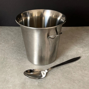 Deluxe Quality Round Shape Stainless Steel Ice <b>Serving</b> Buckets Classic Stylish with Designer Handles for Restaurant Usage Supply - Product Image 6